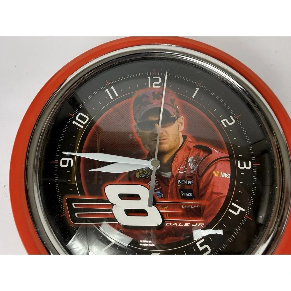Vintage Nascar Dale Earnhardt Jr Wall Clock #8 Man Cave Garage Pool Room Decor